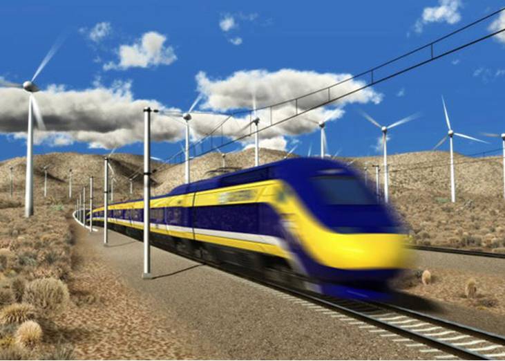 Proposed High Speed Rail rendering