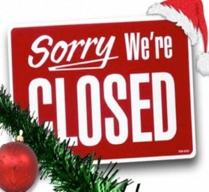 Closed for holidays