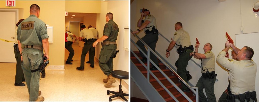 Active shooter drills took place every 30 minutes throughout Thursday and consisted of two scenarios within two different hospital environments.