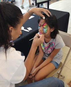 The event included face painting by Silly Faces Face Painting.