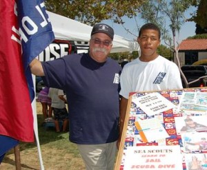 Palmdale councilmember Steve Hofbauer hosted an informational booth for Sea Scout Ship 11.