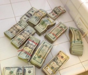 Deputies seized approximately $50,000 in cash. (Photo courtesy LASD)
