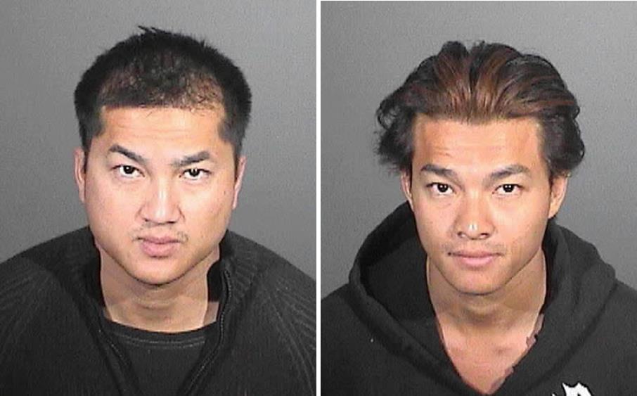 Skoth Ly (left) and Ston Lee (right) own the Ston Skoth Martial Arts Academies in Lancaster. On Thursday, Dec. 19, both were ordered to trial on multiple felony charges, including kidnapping, assault and torture. The case involves two teenaged victims. (Booking photos courtesy LASD)
