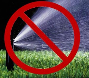 The Water Shortage Emergency Plan prohibits residents from watering their lawns more than three days a week.
