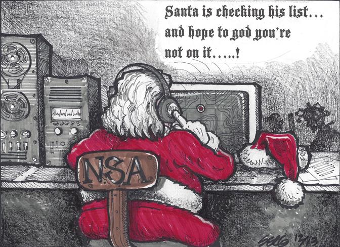 Santa checking list