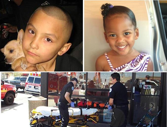 LOCAL FACES OF CHILD ABUSE: Eight-year-old Gabriel Fernandez (top left) died May 24, 2013, after prolonged child abuse. Two-year-old Zanai Noel (top right) died Sept. 22, 2013, after receiving multiple forceful blows to her back and side. A two-year-old Palmdale boy was airlifted to the hospital this past March, where he remained for nearly two weeks recuperating from injuries caused by alleged child abuse. 