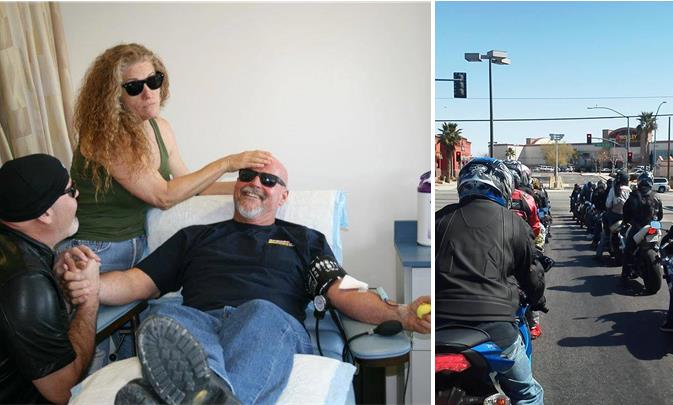 Dozens of local bikers came out last year for the  annual Motorcycle Awareness Blood Drive. This year's event takes place May 3. (Contributed photos)