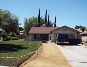 Homicide detectives were at the home investigating for most of the day Tuesday, May 13. (LUIS MEZA)