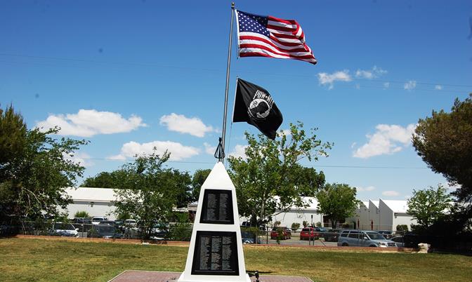 The stolen American and POW-MIA flags were replaced shortly after the incident, thanks to donations from State Assembly candidate JD Kennedy and Grace Resources Director Steve Baker. The Lancaster Cemetery is located at 111 E. Lancaster Blvd.