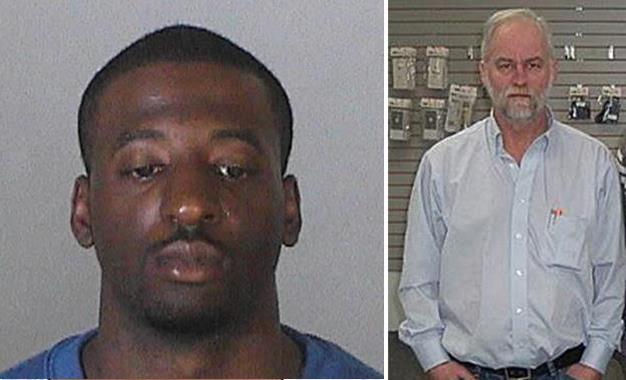 Timothy Johnson (left) is charged with murder and two counts of armed robbery in connection with a March 23, 2012 robbery that ended in the death of Reed Keith (right).