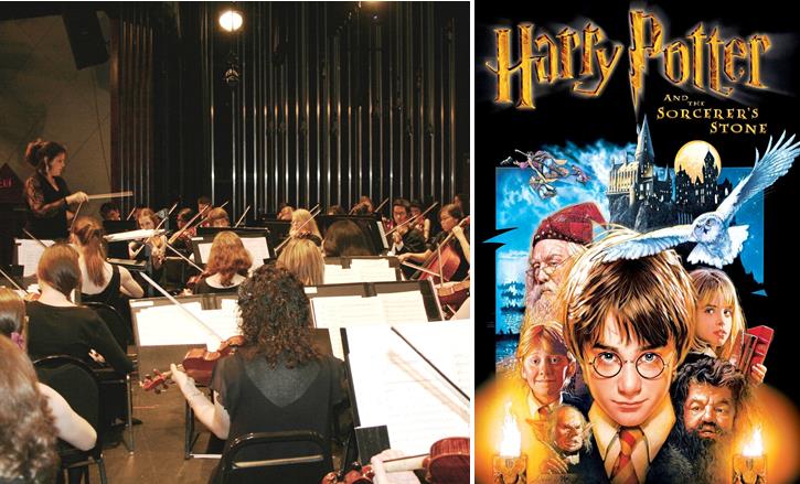 West Coast Classical (left) will take their talents outdoors and perform on the Palmdale Amphitheater stage this Friday, Aug. 15, prior to the movie – Harry Potter & The Sorcerer’s Stone.