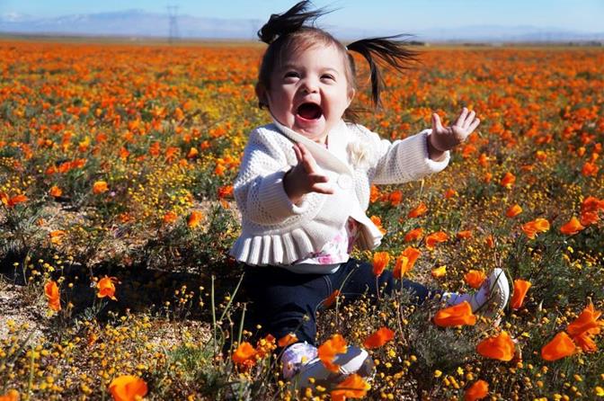 This photograph, taken at the Poppy Reserve in early May, was chosen from more than 2,000 photographs for a video to be screened this Saturday, Sept. 20 in New York City's Times Square. The video will promote the achievements and acceptance of those with Down syndrome. (Contributed)