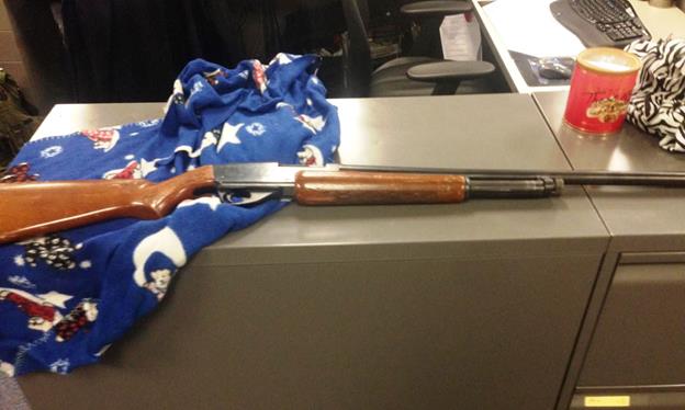 Lancaster detectives are looking for the rightful owner of this stolen shotgun. Anyone with information about this recovered shotgun is encouraged to contact Lancaster Station Detective Barclay at 661-948-8466. (Photo courtesy LASD)