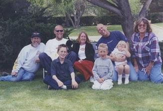 Glenn (shown far left with his family) participated in numerous charitable events and group rides for the Modified Motorcycle Association of California. [Contributed]