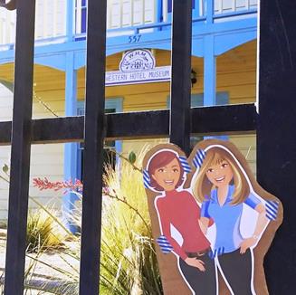 Sarah Stahl submitted this image “flat” Ruth and Kery outside the the Western Hotel Museum in Lancaster and won two daily passes to DryTown. (contributed)