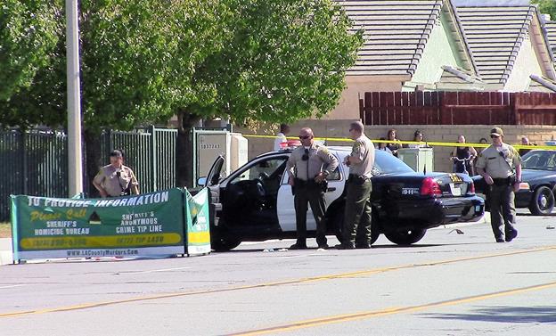 The 71-year-old pedestrian was pronounced dead at the scene of the collision, which occurred around 2:20 p.m. Wednesday, Sept. 23, on 20th Street East at the intersection of Avenue R-4 in Palmdale, sheriff's officials said. [Photo by LUIS MEZA]