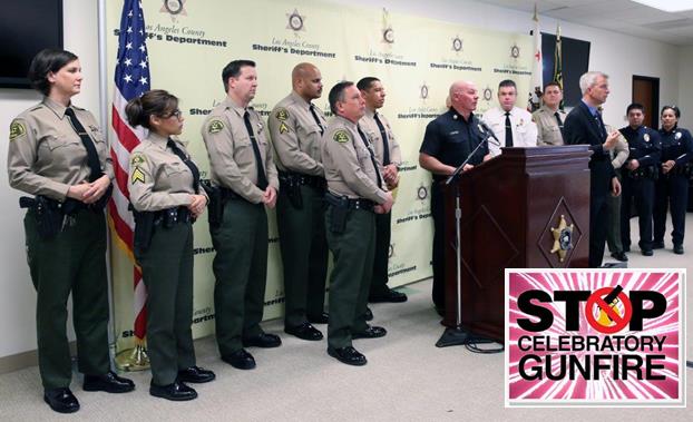The Los Angeles County Sheriff’s Department and the Los Angeles Police Department held a news conference Dec. 30 to publicize concerns about holiday-related celebratory gunfire. [contributed]
