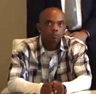 Alleged victim Bret Phillips of Lancaster at a press conference in 2014. 