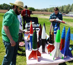Two dozen Class A amateur rockets were launched. (Kenji Thuloweit)