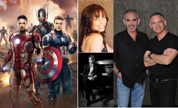 Avengers: Age of Ultron movie poster Gina Eckstine, The Herbie Kae & Tony Capko Band, and The Bill Fulton Band (bloack and white image). 